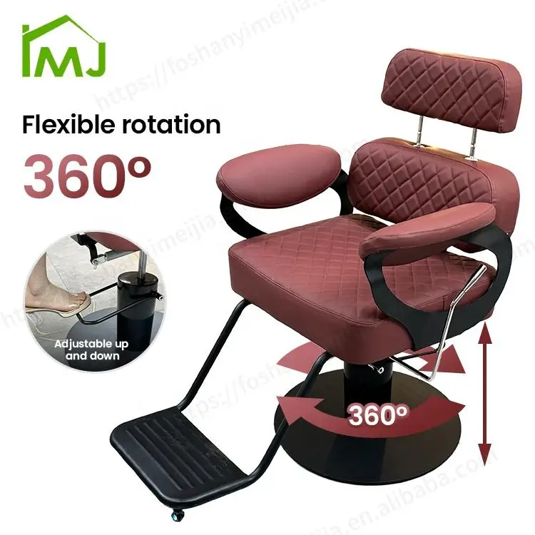 Professionnel Revolving Salon Waiting Chair Hydraulic Hairdressing Barber Chairs — view 4