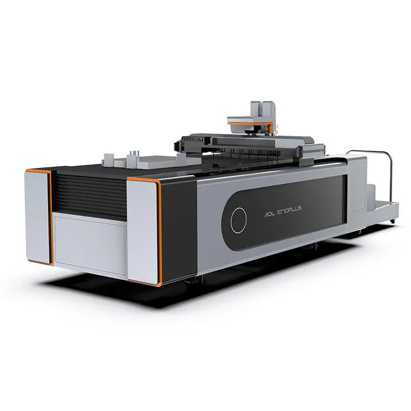 Aoyoo-1070 Carton Corrugated Cardboard Boxes Vinyl Cutter Knife Printing and Cutting Flatbed Plotter — view 4