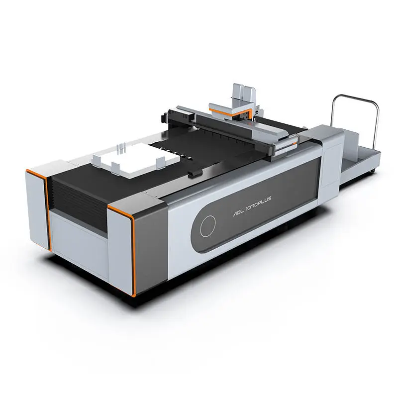 Aoyoo-1070 Carton Corrugated Cardboard Boxes Vinyl Cutter Knife Printing and Cutting Flatbed Plotter — view 5
