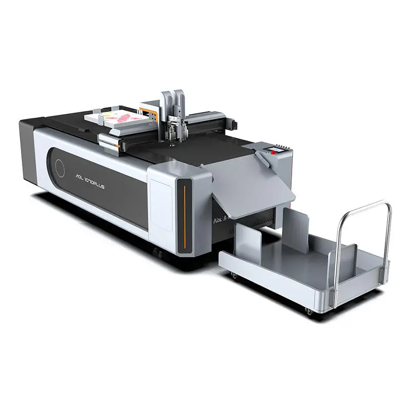 Aoyoo-1070 Carton Corrugated Cardboard Boxes Vinyl Cutter Knife Printing and Cutting Flatbed Plotter — view 6
