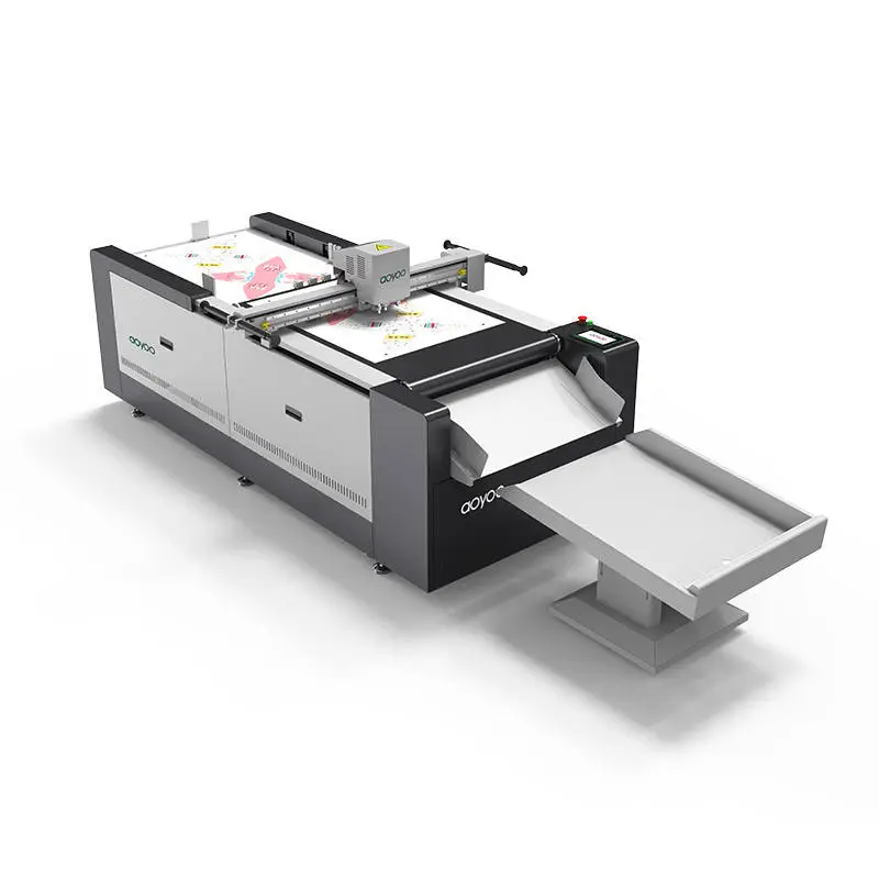 Aoyoo 1070 Cardboard Box Stickers Oscillating Knife Carton Box Cutting Machine — image 3
