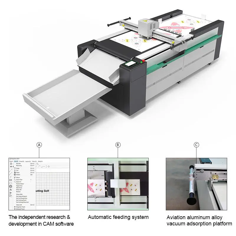 Professional Tablet Cutting Plotter Cnc Sticker Pattern Cardboard Box Cutting Machine — view 3