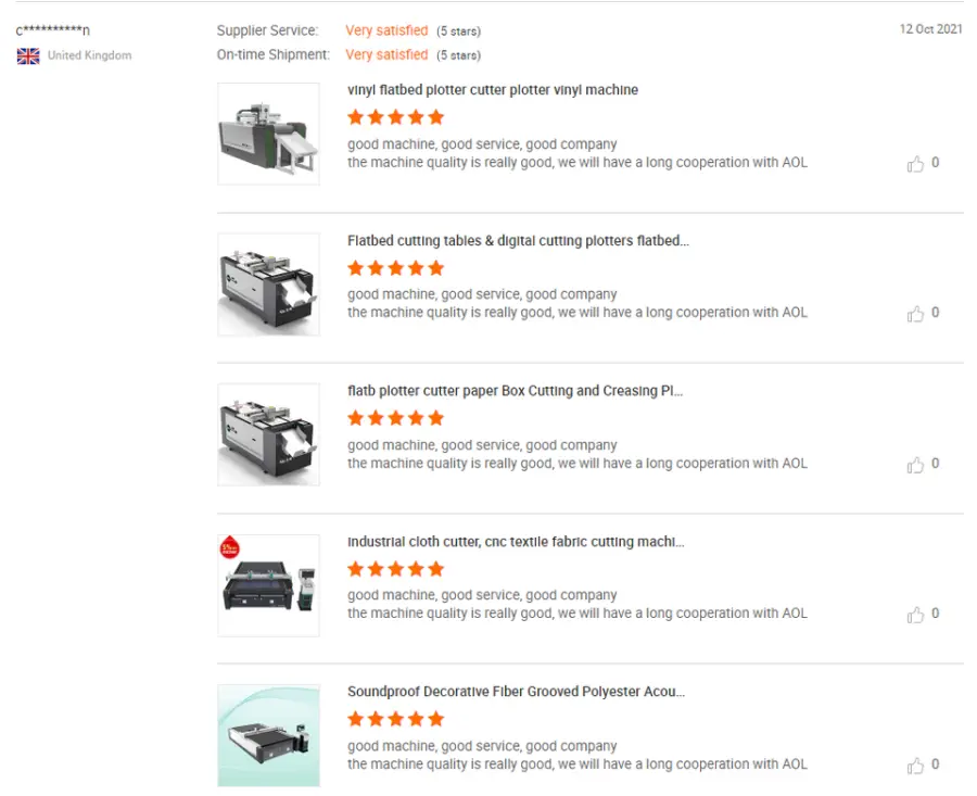 AOL Corrugated Cardboard Carton Packing Boxes Pet Film Cutting Machine Digital Cutter for Sale — image 7