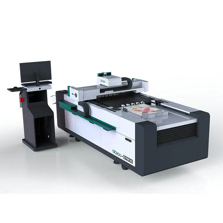 1070 Auto Feeding Cnc Digital Fully Automatic Oscillating Through Knife Cutting Ppf Film Wall Decor Flatbed Cutter — image 3