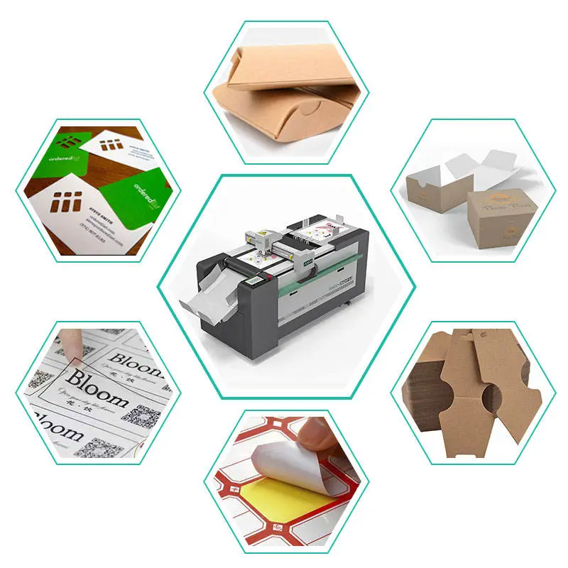 1070 Automatic Food Packaging Box Cnc Carton Corrugated Box Cutting Machine with CCD — image 3