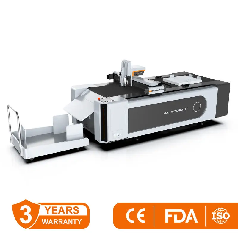 New Machine 2025 CNC Vibration Knife Plotter Film Vinyl Sticker Cutter with Creasing Tools — image 3