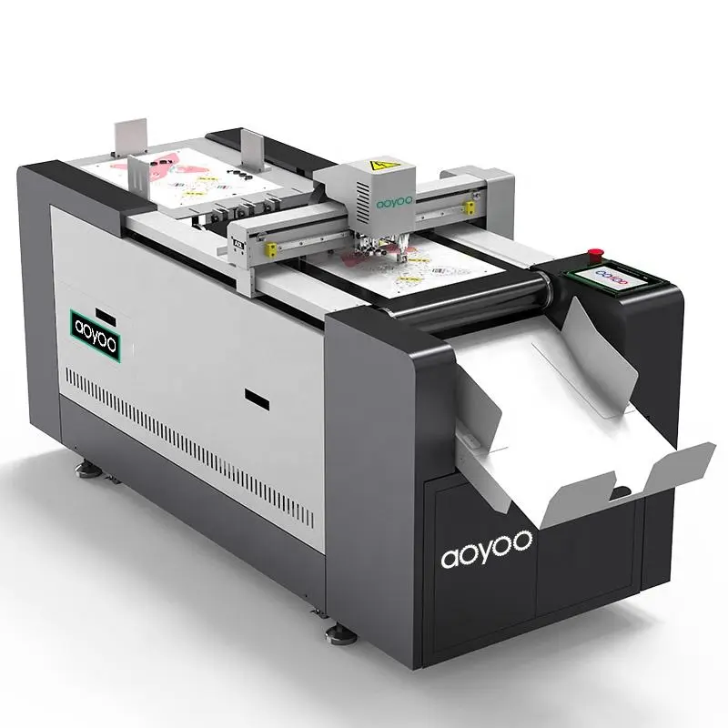 AOYOO Automatic Feeder Model Sticker Cardboard Box Cutting Machine — view 3