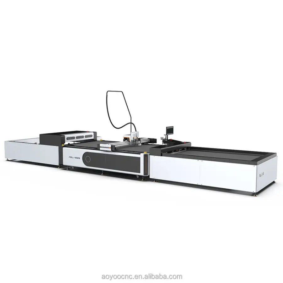 Multi Function Flatbed CNC Cardboard Packaging Box Sample Cutting Machine With Oscillating Knife Tool — view 1