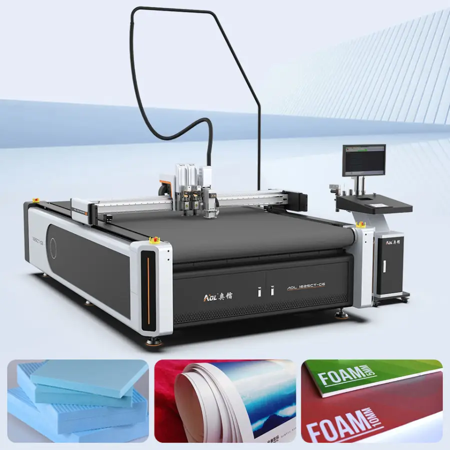 Cnc Knife Cutting Machine Sample Table Corrugated Cardboard Cutter Carton Box Cutting Plotter — view 1