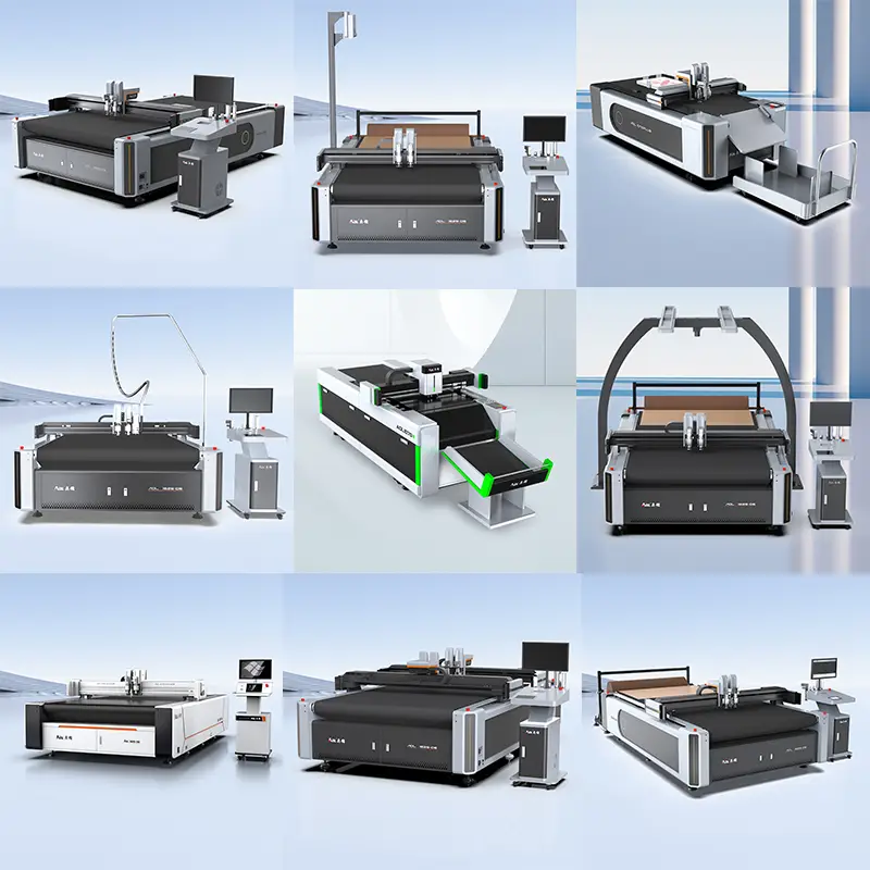 Multi Function Flatbed CNC Cardboard Packaging Box Sample Cutting Machine With Oscillating Knife Tool — view 3