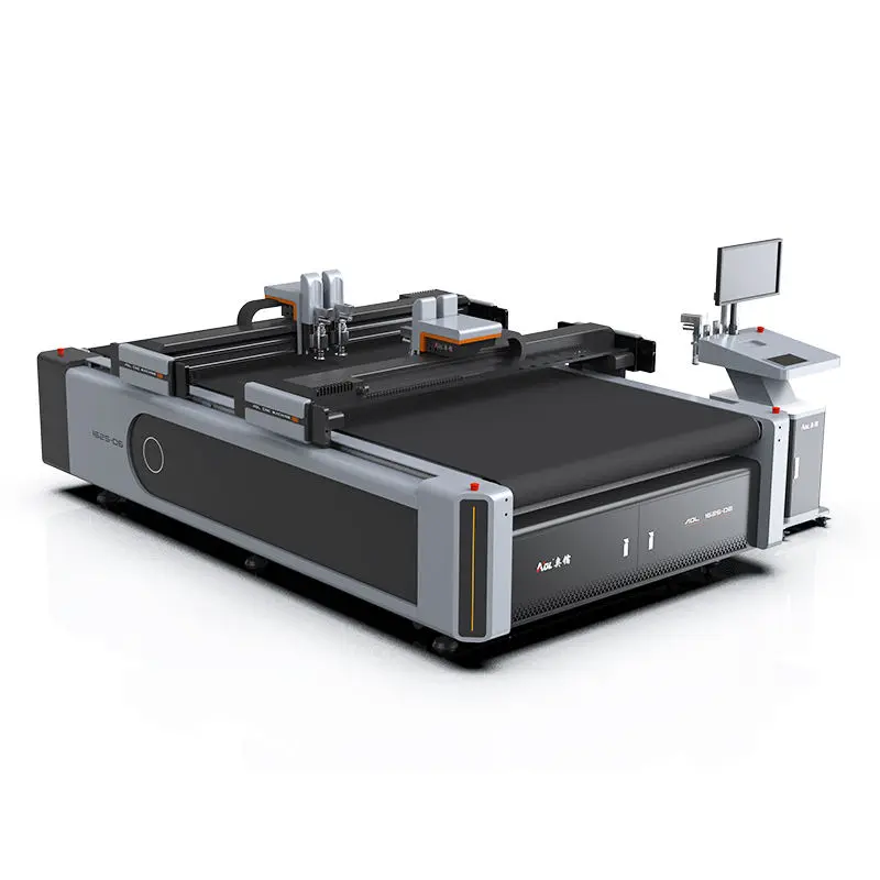 Fixed Cnc Digital Oscillating Blade Printing Corrugated Box Knife Aluminium Foil Eva Foam Cardboard Cutting Machine — image 4