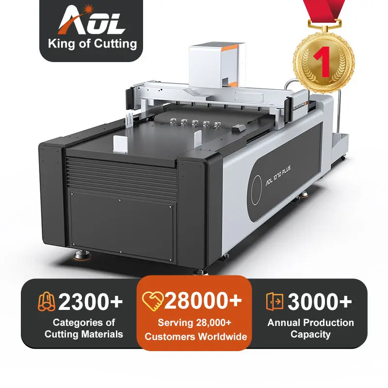 Aoyoo Custom Digital Flatbed Cutter Carton Box Vinyl Car Decals Sticker Cutting Machine — image 3