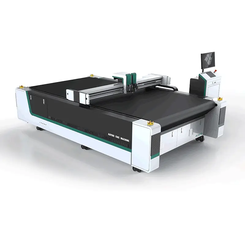 AOYOO Maker Auto Feeding Cnc Vibration Knife Cutting Machine for Cutting Carton Box — image 3