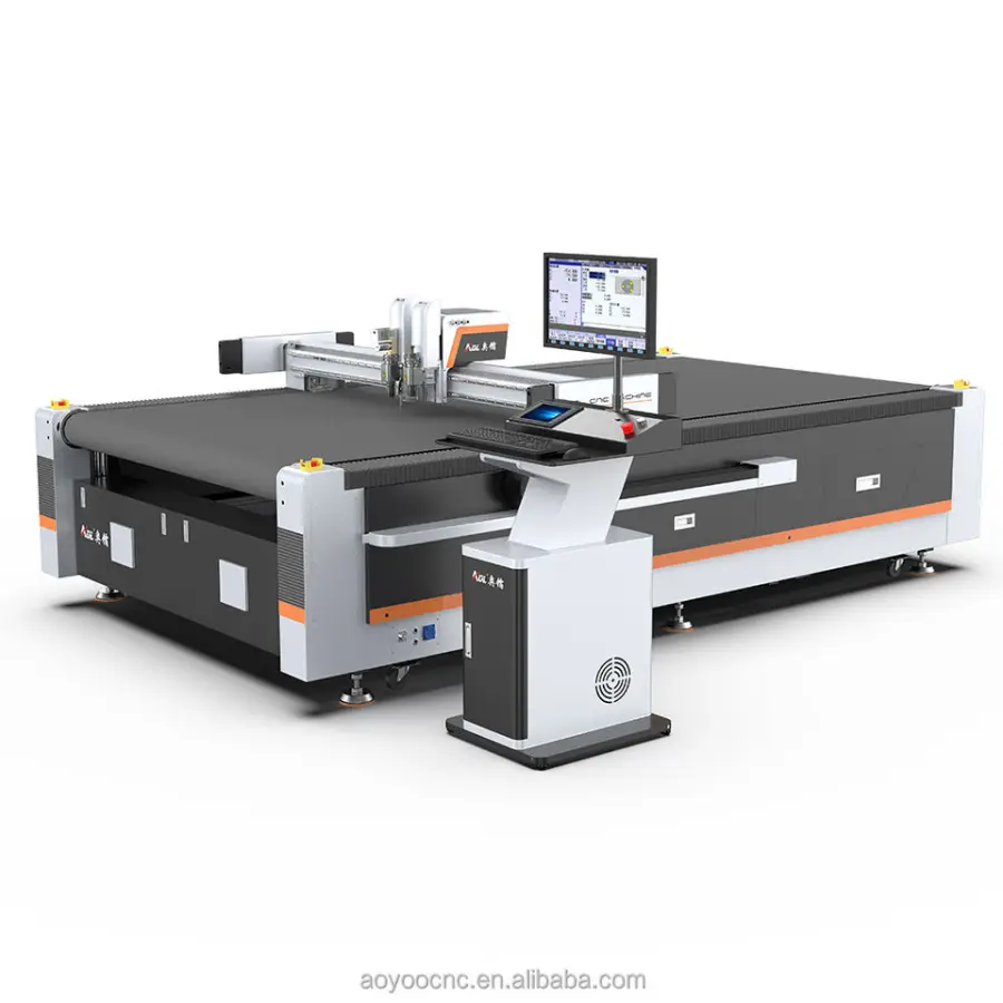 Hot Selling Auto Feeder Pvc Vinyl Sticker Flatbed Plotter Cnc Oscillating Knife Cutting Machine — view 1