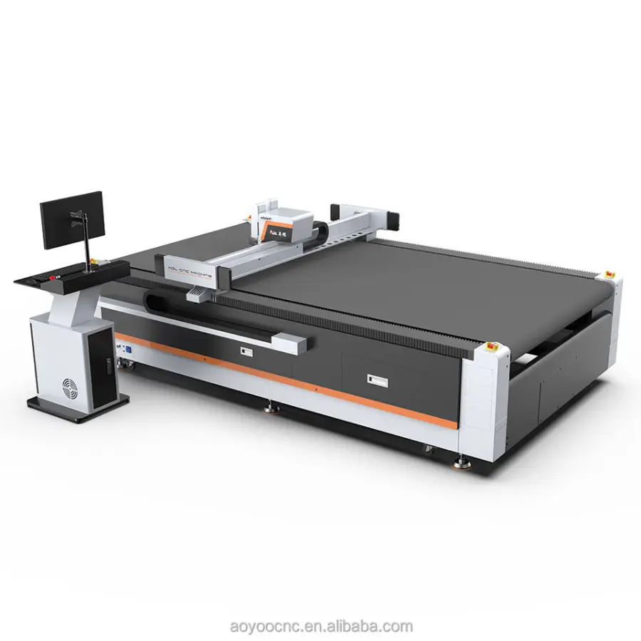 Hot Selling Auto Feeder Pvc Vinyl Sticker Flatbed Plotter Cnc Oscillating Knife Cutting Machine — image 3