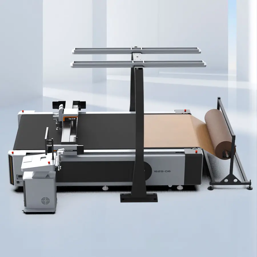 CNC Leather Textile Cutting Machine for Garment Fabric Apparel With Automatic Feeding AOL Flatbed Digital Cutter — image 4