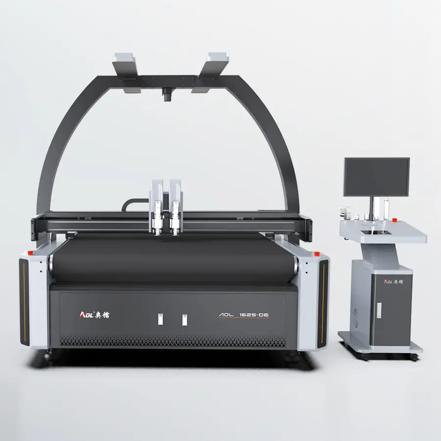 CNC Leather Textile Cutting Machine for Garment Fabric Apparel With Automatic Feeding AOL Flatbed Digital Cutter — image 5