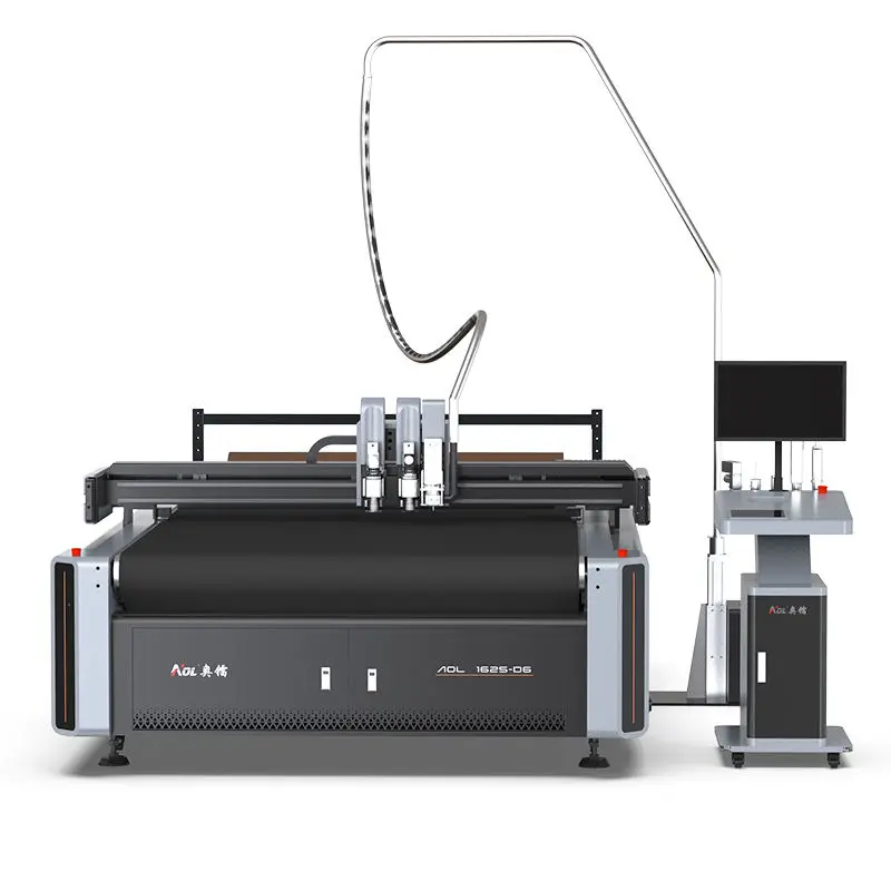 Auto Feeding Cnc Digital Automatic Vibrating Knife Artificial Leather Belt Curtain Blinds Oscillating Cutting Machine — view 1
