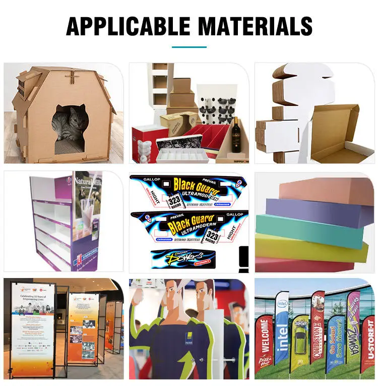 Aoyoo Automatic New Digital pp Sheet Sticker Mdf Pvc Cardboard Foam Kt Board EVA Cutting Machine — view 5