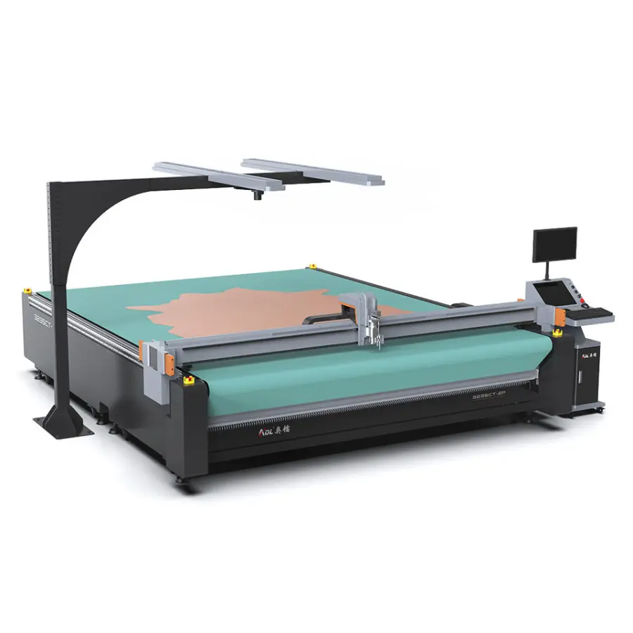 CE Assured Non-woven and Industrial Cloth Cutting Machine for Leather Wallet — view 1