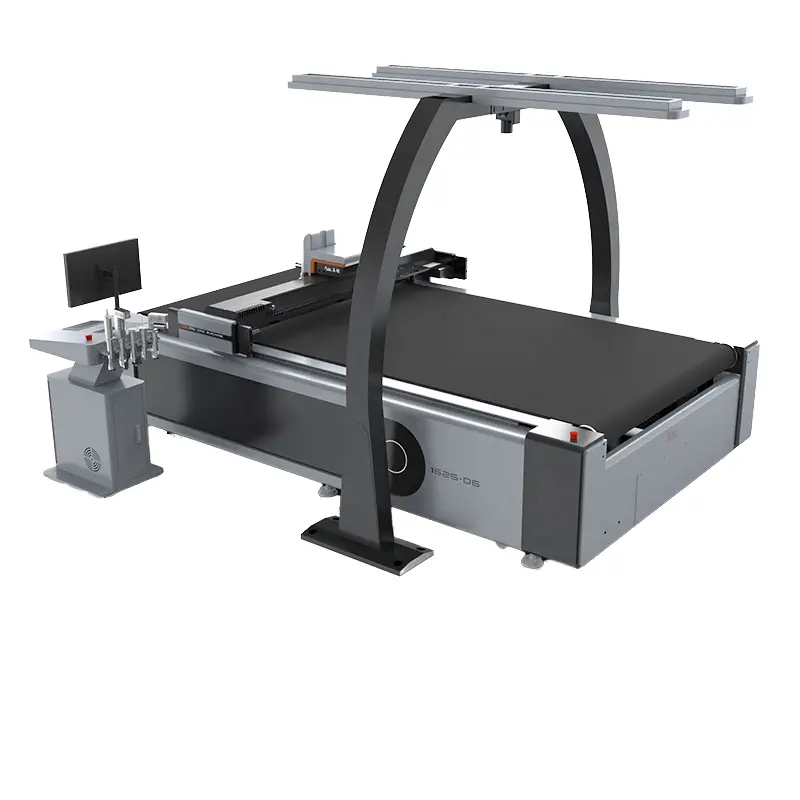 Cnc Oscillating Knife Automatic Double Head Leather Cutting Machine Manufacturer for Bag Shoes Sofa Car Seat Production — view 1