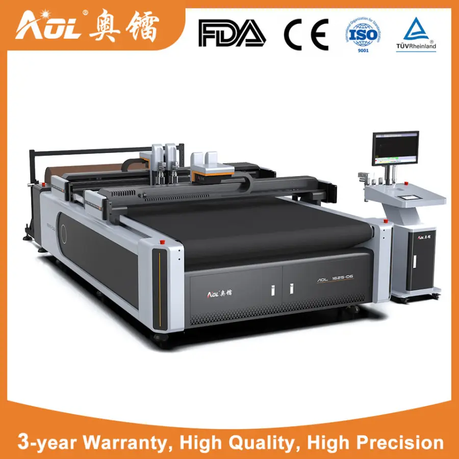 1625 Auto Feeding Digital Oscillating Knife Leather Cutting Machine — image 5