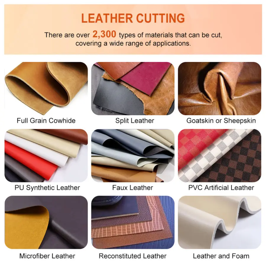 AOYOO Automatic CNC Knife Cutting Machine PU Synthetic Leather Shoes Sofa Upholstery Cutter — image 7