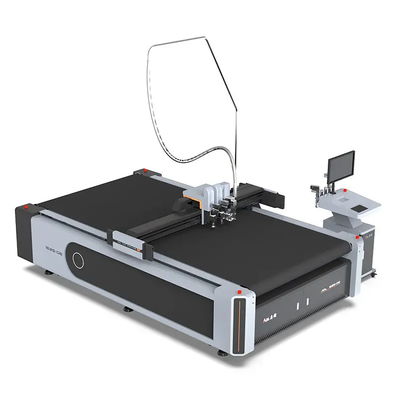 Automatic Cnc Digital Oscillating Knife Blade Cut Elastic Apparel General Bag Artificial Leather Belt Cutting Machine — image 3