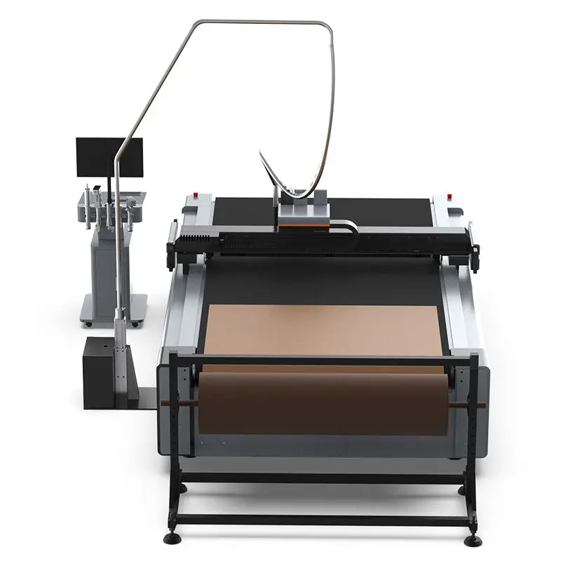 Automatic Cnc Digital Oscillating Knife Blade Cut Elastic Apparel General Bag Artificial Leather Belt Cutting Machine — image 7