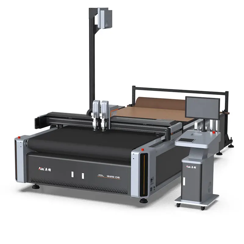 Oscillating Knife Automatic Fabric Cutting Table Cnc Leather Carpet Pvc Board Cutting Machine — view 1