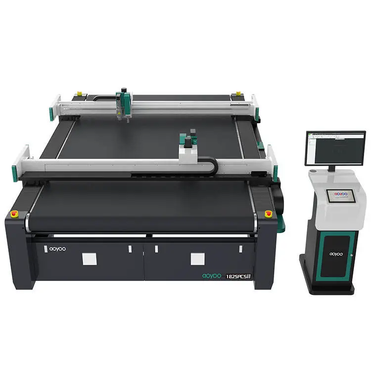 AOYOO Automatic Industrial Fabric Carpet Tufted Carpet/polypropylene Carpet/Velvet Carpet Digital Cutter Machine — view 1