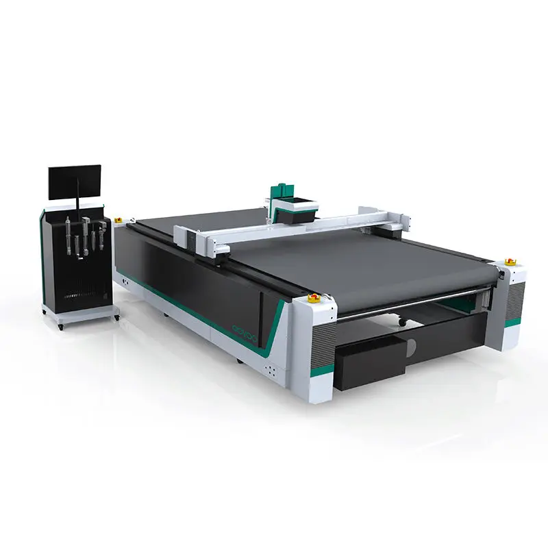 Automatic Cut Multi Layers Cloth Pvc Sofa Textile Fabric Cover Digital Full v Cutting Corrugated Cnc Oscillating Knife C — view 3