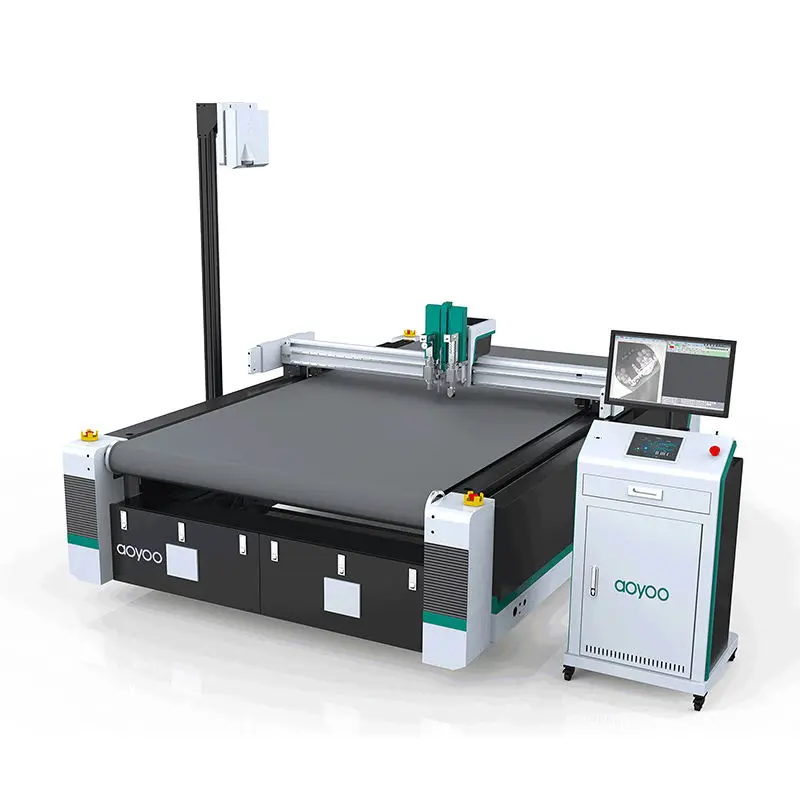 Automatic Cut Multi Layers Cloth Pvc Sofa Textile Fabric Cover Digital Full v Cutting Corrugated Cnc Oscillating Knife C — view 4