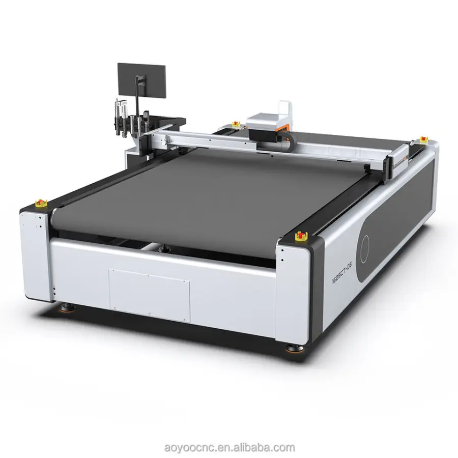 1625 Auto Feeding Cnc Digital Round Oscillating Knife Fabric Textile Real Leather Cutting Plotter — image 4