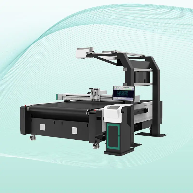 Digital Automatic Oscillating Apparel Pattern textile garments Round Knife Cutter Cnc Upholstery Fabric Cutting Machine — image 5