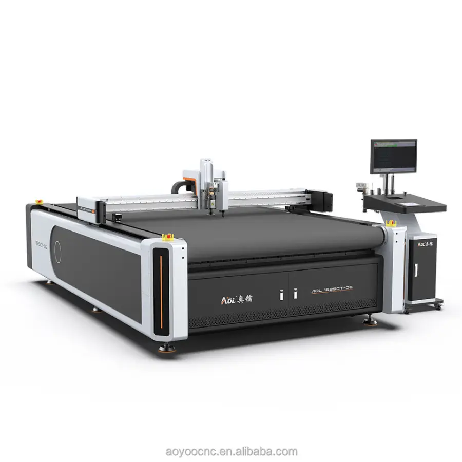 1625 Auto Feeding Automatic Digital Horizontal Oscillating Knife Cutting Bed Memory Mattress Sponge Eva Cnc Foam Cutter — view 6