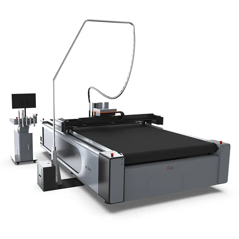 Cnc Digital Fully Automatic 1625 3550 3250 Oscillating Knife Multi Layers Textile Fabric Fur Cutting Table — image 3
