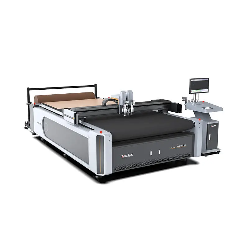 Automatic Cnc Oscillating Knife Cutting Machine for Carbon Fiber Composites Prepreg Soft Glass Pvc Film Tarpaulin With P — view 3