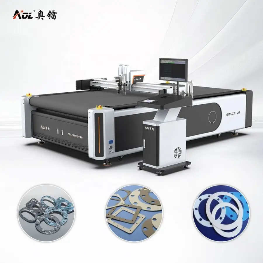 Automatic Digital Flatbed Cutter Pvc Eva Foam Rubber Gasket Carbon Fiber Prepreg Cutting Machines Factory — view 1