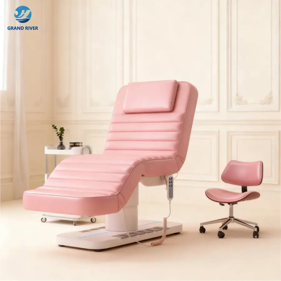 Luxury Modern Beauty Salon Facial Spa Bed for Eyelash Table De Massage Beauty Chair Facial Massage Tables Bed Electric — image 6