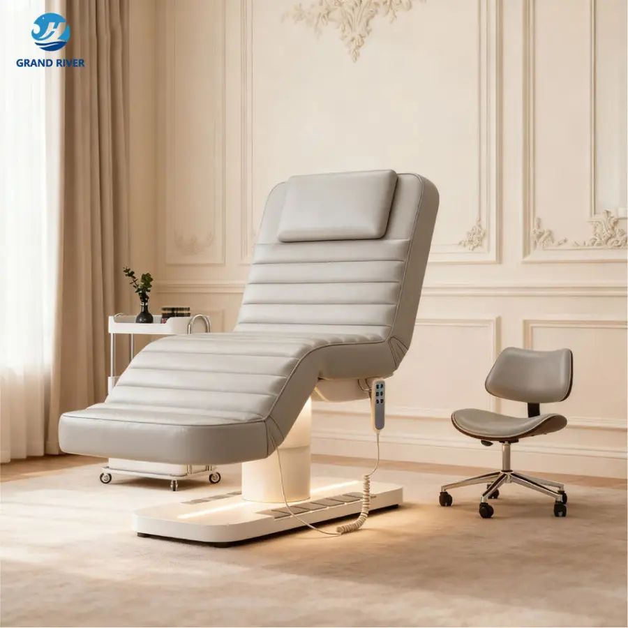 Luxury Modern Beauty Salon Facial Spa Bed for Eyelash Table De Massage Beauty Chair Facial Massage Tables Bed Electric — image 7