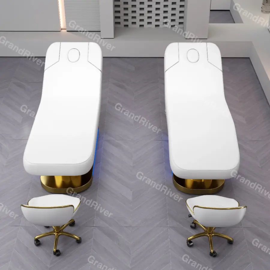 Modern Hot Selling SPA and Facial Treat Equipment and Massage Table with Oxford Leather Beauty Salon Furniture — image 6
