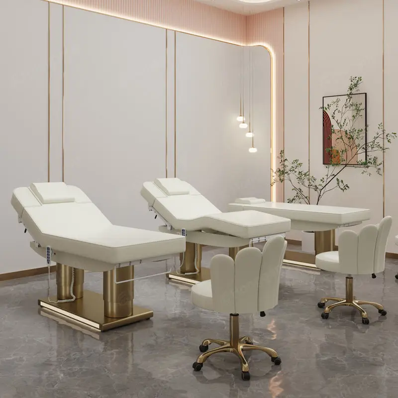 Intelligent Heating Electric Micro Tattoo Surgery Injection Bed for Beauty Salon Elevating Table — image 3