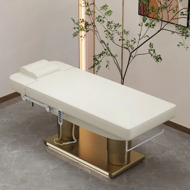 Intelligent Heating Electric Micro Tattoo Surgery Injection Bed for Beauty Salon Elevating Table — image 6