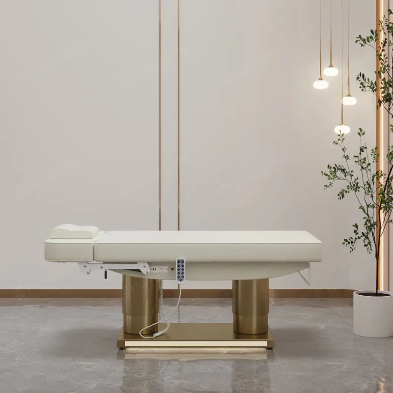 Intelligent Heating Electric Micro Tattoo Surgery Injection Bed for Beauty Salon Elevating Table — image 7
