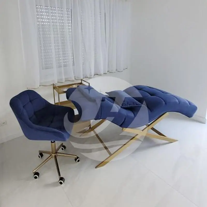 Modern Beauty Adjustable Bed Frame with Massage Table Spa Salon Facial Chair Hot Sale Curve Lash Bed — view 2