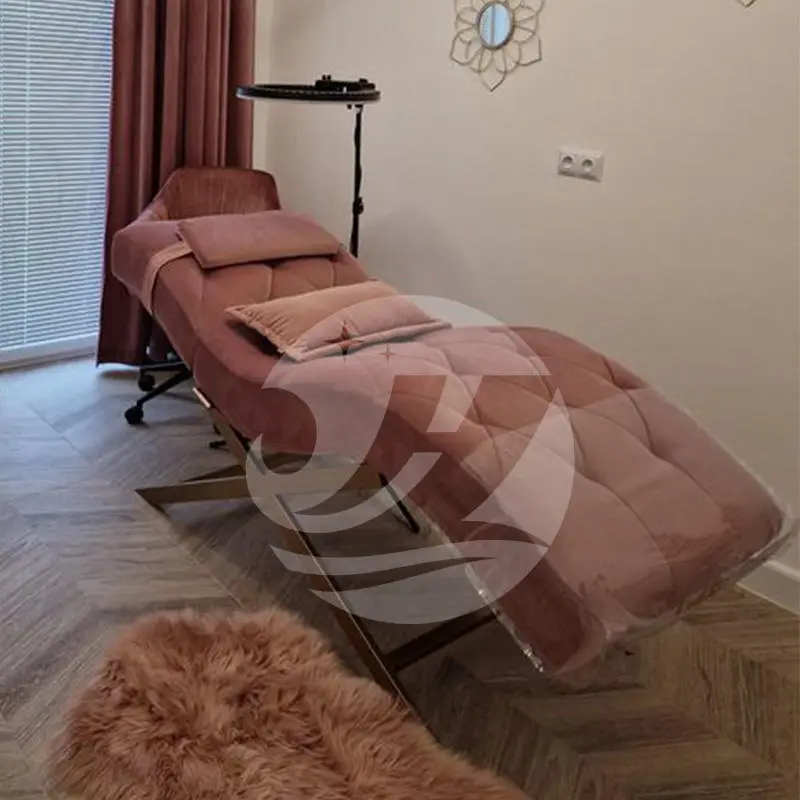 Modern Beauty Adjustable Bed Frame with Massage Table Spa Salon Facial Chair Hot Sale Curve Lash Bed — view 3