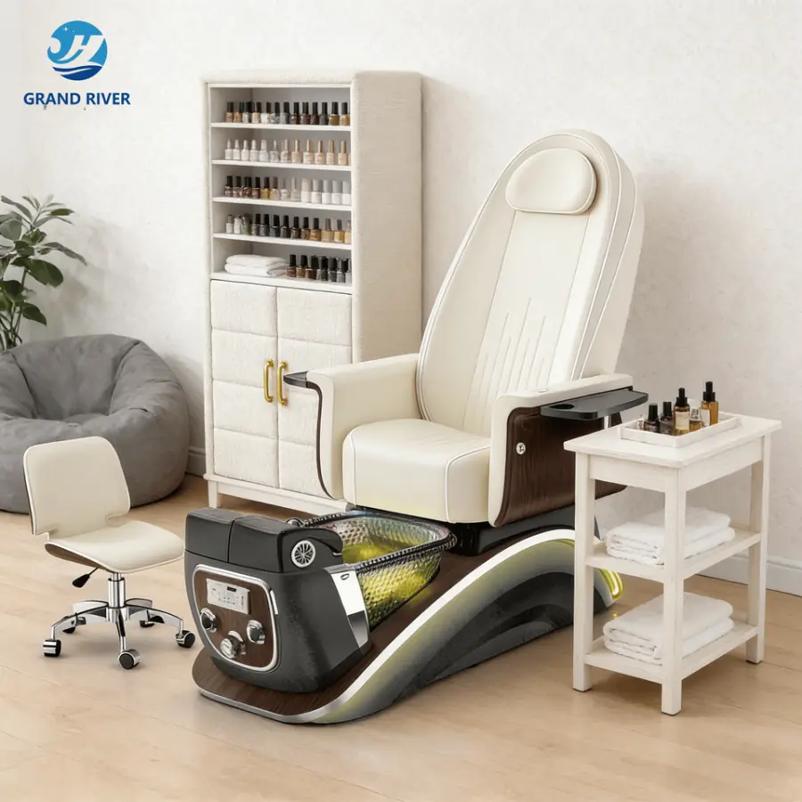 Best Price Nail Salon Furniture Foot Spa Pedicure Chair Reclining Knead Massage Manicure Pedicure Chairs Electric — image 4