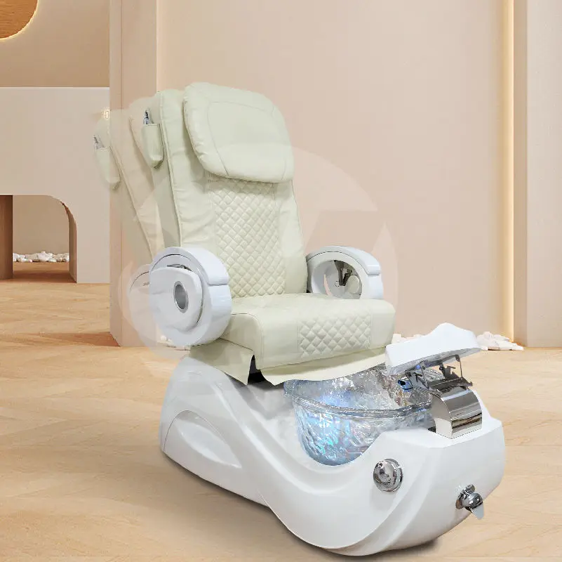 Hot Sale Modern Nail Salon Furniture Pipeless Jet Foot Spa Luxury Electric Pedicure Massage Chair — view 1