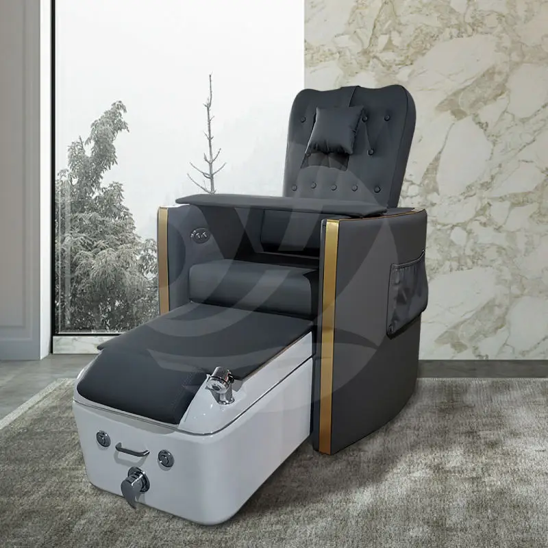 Customized Color Pedicure Chairs Pipeless No Plumbing Luxury Pedicure Foot Spa Chairs — view 1